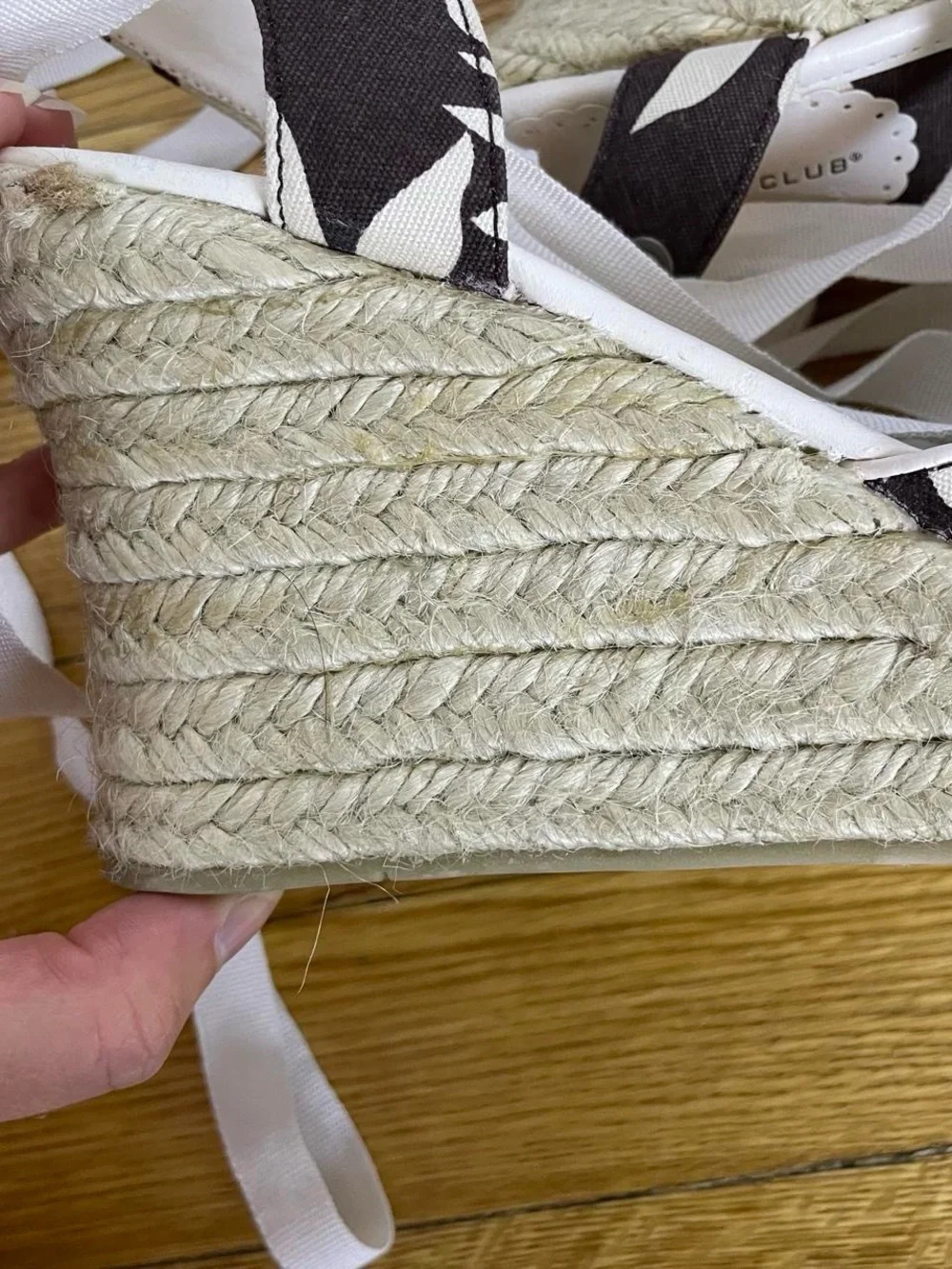 Y2K Lace Up Espadrille Wedge Sandals